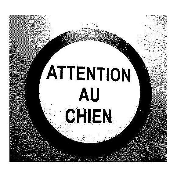 Panneau PVC: ATTENTION AU CHIEN