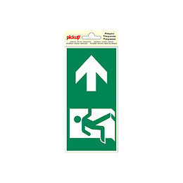 Picto 10x20cm Voie évacuation droite