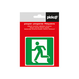 Picto 7.5x7.5cm Direction sortie gauche