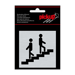 Route Alu picto 80x80mm Escalier