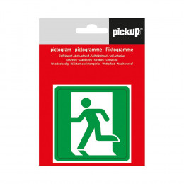 Picto 7.5x7.5cm Direction sortie gauche