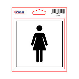 Sticker TOILETTE F 115x115 mm VISO