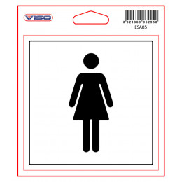 Sticker TOILETTE F 115x115 mm VISO
