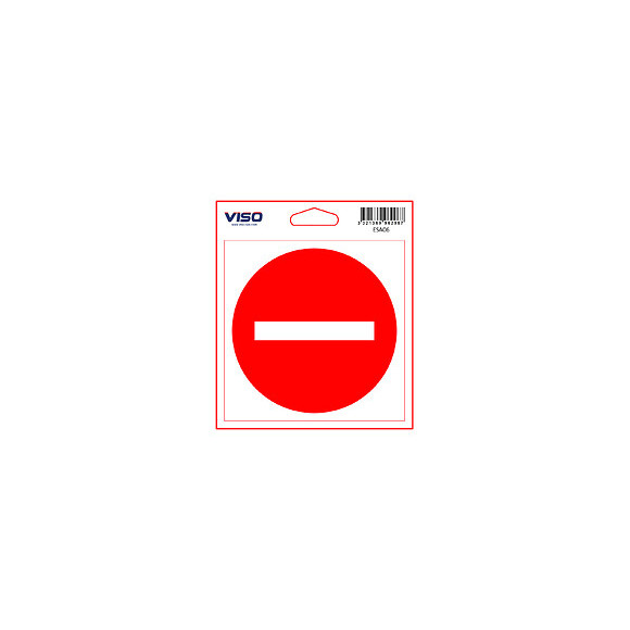 Sticker DEFENSE D'ENTRER 115x115 mm VISO