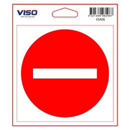 Sticker DEFENSE D'ENTRER 115x115 mm VISO