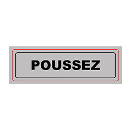 Panneau PVC: POUSSEZ