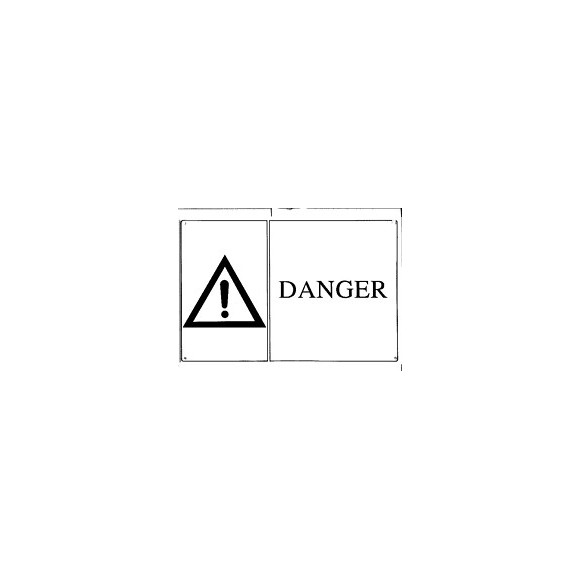 Panneau PVC : DANGER