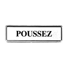 Panneau PVC: POUSSEZ