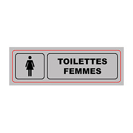Panneau TOILETTES FEMMES 170X50 mm VISO