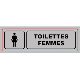 Panneau TOILETTES FEMMES 170X50 mm VISO