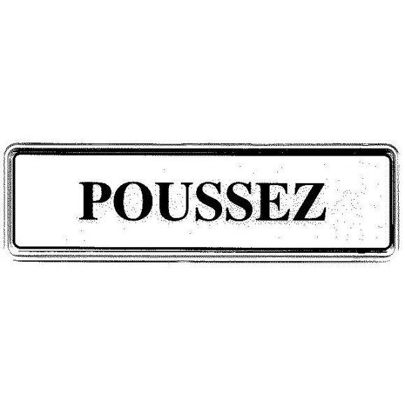 Panneau PVC: POUSSEZ