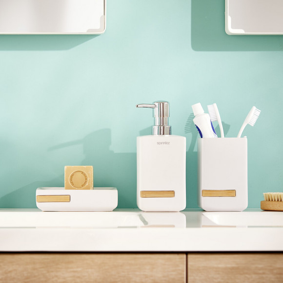 Verre à dents Oslo blanc