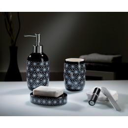 Distributeur de savon Star noir et blanc