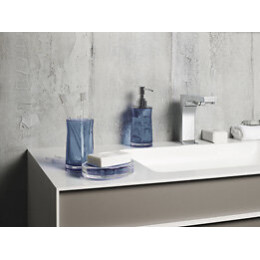 Distributeur de savon Sydney transparent bleu