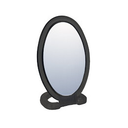 MIROIR GROSSISSANT X2 A POSER OVALE PLEXI NOIR 24X13