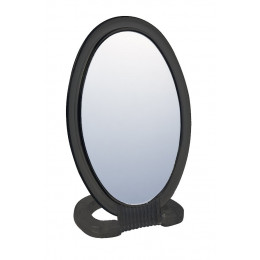MIROIR GROSSISSANT X2 A POSER OVALE PLEXI NOIR 24X13