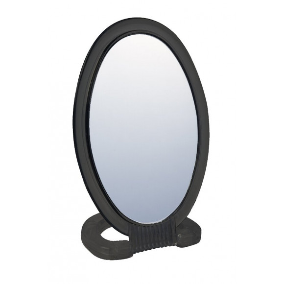 MIROIR GROSSISSANT X2 A POSER OVALE PLEXI NOIR 24X13