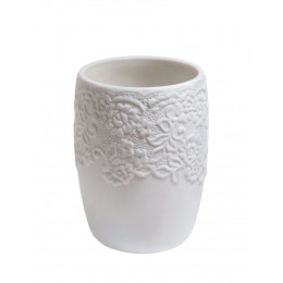 Verre à dents Cosy blanc mat