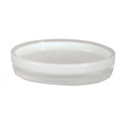 Porte-savon Tahiti blanc, acrylique