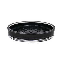 Porte-savon Tahiti noir, acrylique