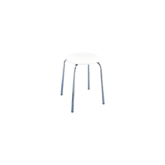 Tabouret salle de bain Livorno blanc