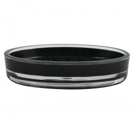 Porte-savon Tahiti noir, acrylique