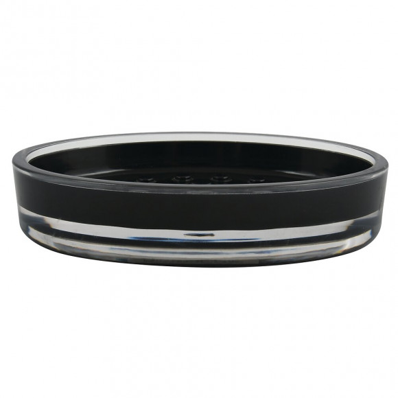 Porte-savon Tahiti noir, acrylique