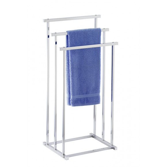 Porte-serviettes 3 barres quadro chrome