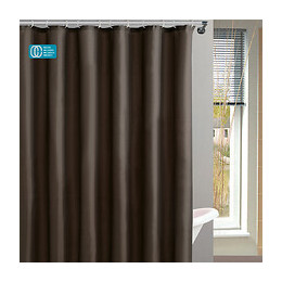 Rideau de douche l.180xh.200cm chocolat, polyester