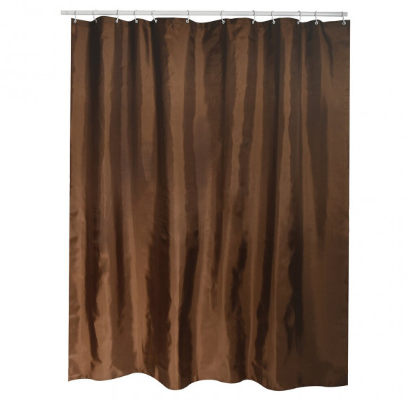 Rideau de douche l.180xh.200cm chocolat, polyester