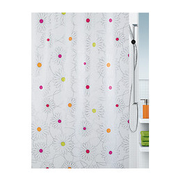 Rideau de douche SPIRELLA Bliss silver PEVA 180 cm x 200 cm