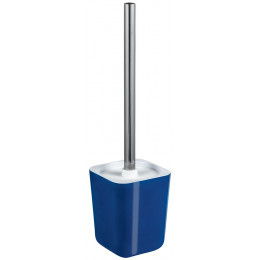 Pot à balai Yin mélamine bleu et blanc