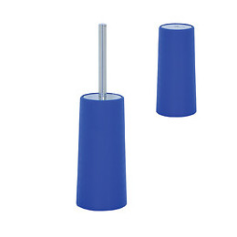 Brosse WC et support bleu foncé