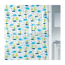 Rideau de douche SPIRELLA Pondy multicolore PEVA 180 cm x 200 cm