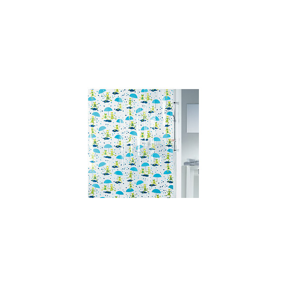 Rideau de douche SPIRELLA Pondy multicolore PEVA 180 cm x 200 cm