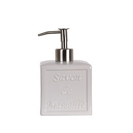 Distributeur de savon Savon de Marseille blanc