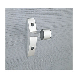 Patère GALEDO Design 1 tête aluminium brossé