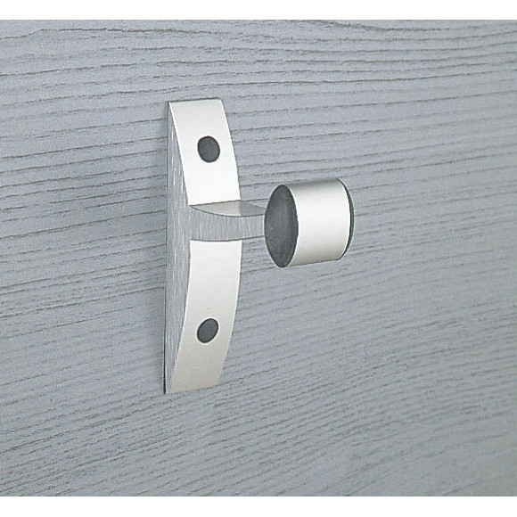 Patère GALEDO Design 1 tête aluminium brossé