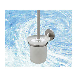 Pot à balai Virginia zamak chromé satiné