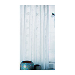 Rideau de douche SPIRELLA Deauville blanc PEVA 180 cm x 200 cm