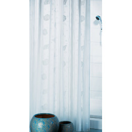 Rideau de douche SPIRELLA Deauville blanc PEVA 180 cm x 200 cm