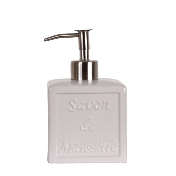 Distributeur de savon Savon de Marseille blanc