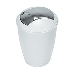 Poubelle Atlanta blanc 5L