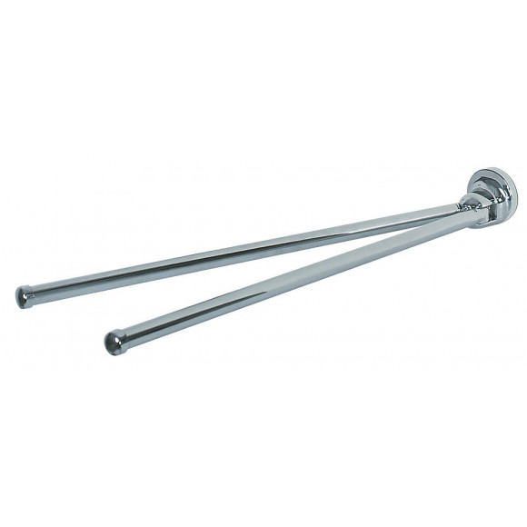 Porte-serviette mural Lagune pivotant à fixer chromé 45cm