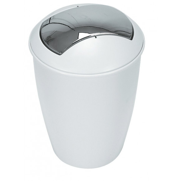 Poubelle Atlanta blanc 5L