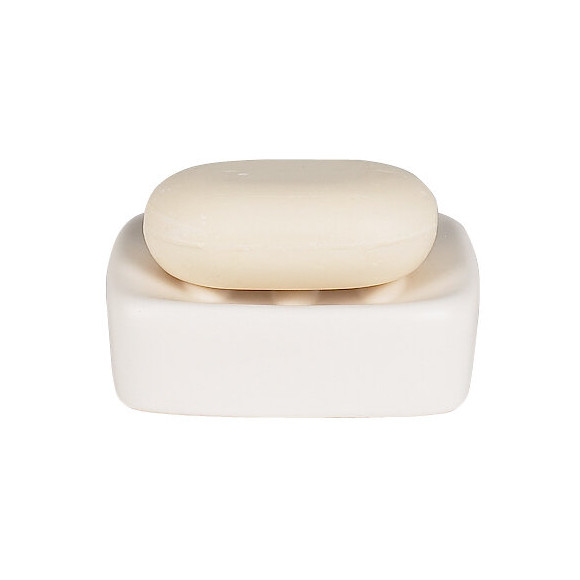 Porte-savon Retro blanc