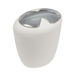 Poubelle Etna blanc mat 7L