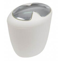 Poubelle Etna blanc mat 7L