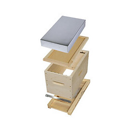 Pribois ruchette aérée dadant 6 cadres toit galva