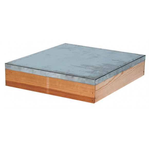 Toit plat tradition bois tôlé / dadant 10 cadres